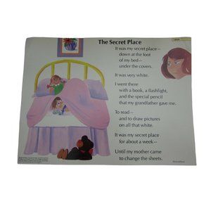 The Secret Place Poster Tomie dePaola 30271 Poetry VNTG